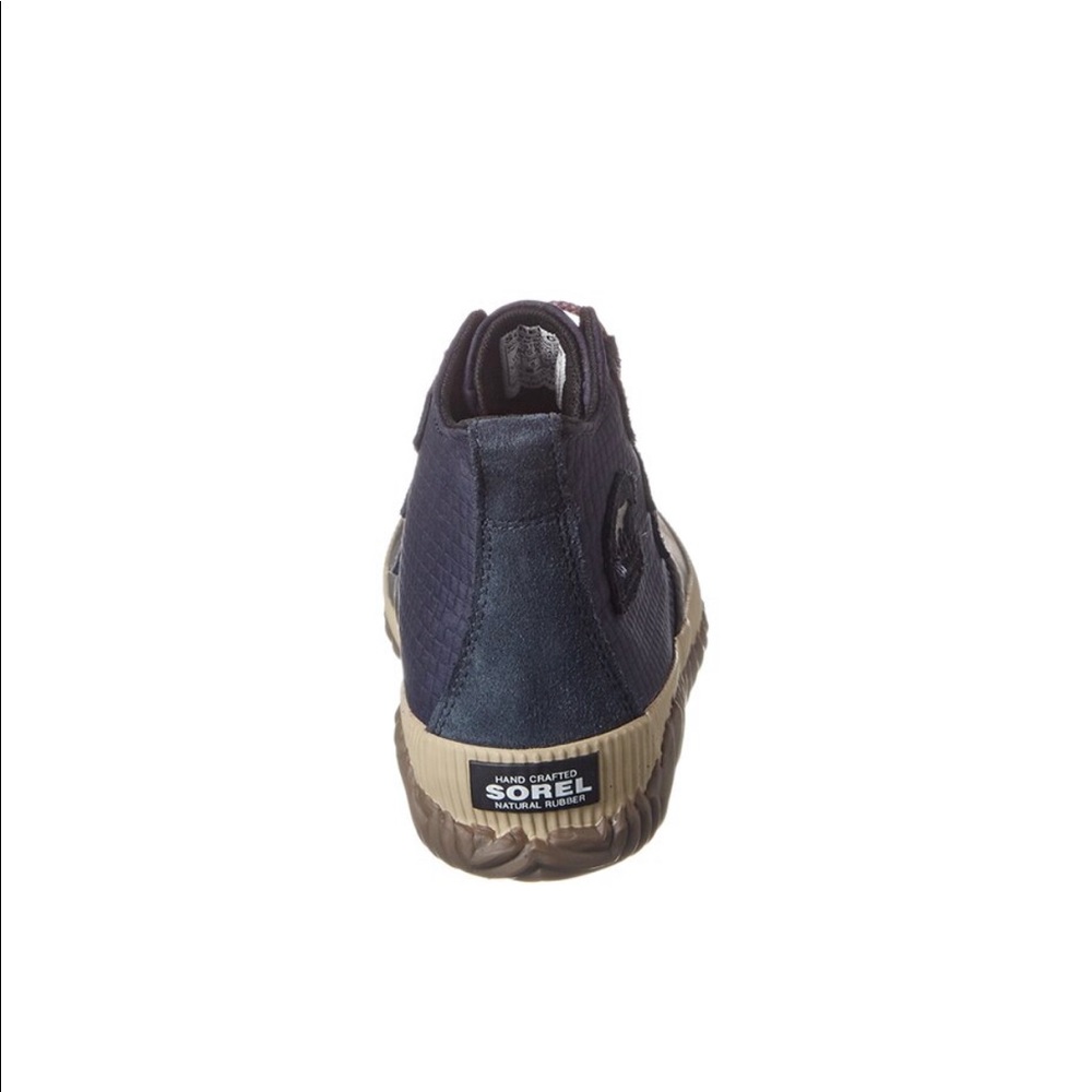 SOREL OUT N ABOUT Leather Rain Boot Navy Size: 7 - Picture 7 of 10